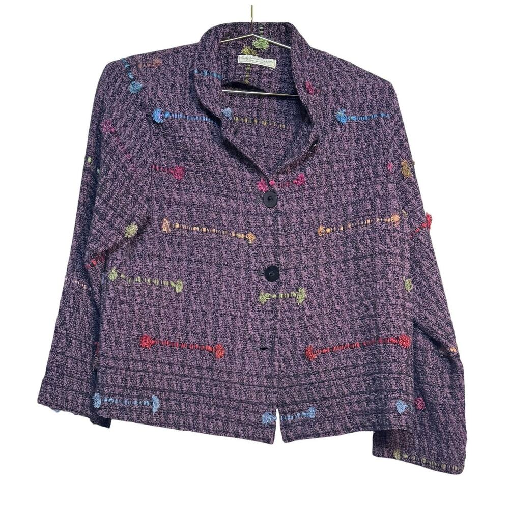 Kathy Edelman Hand Woven Fiber Jacket Small/Medium (approx)